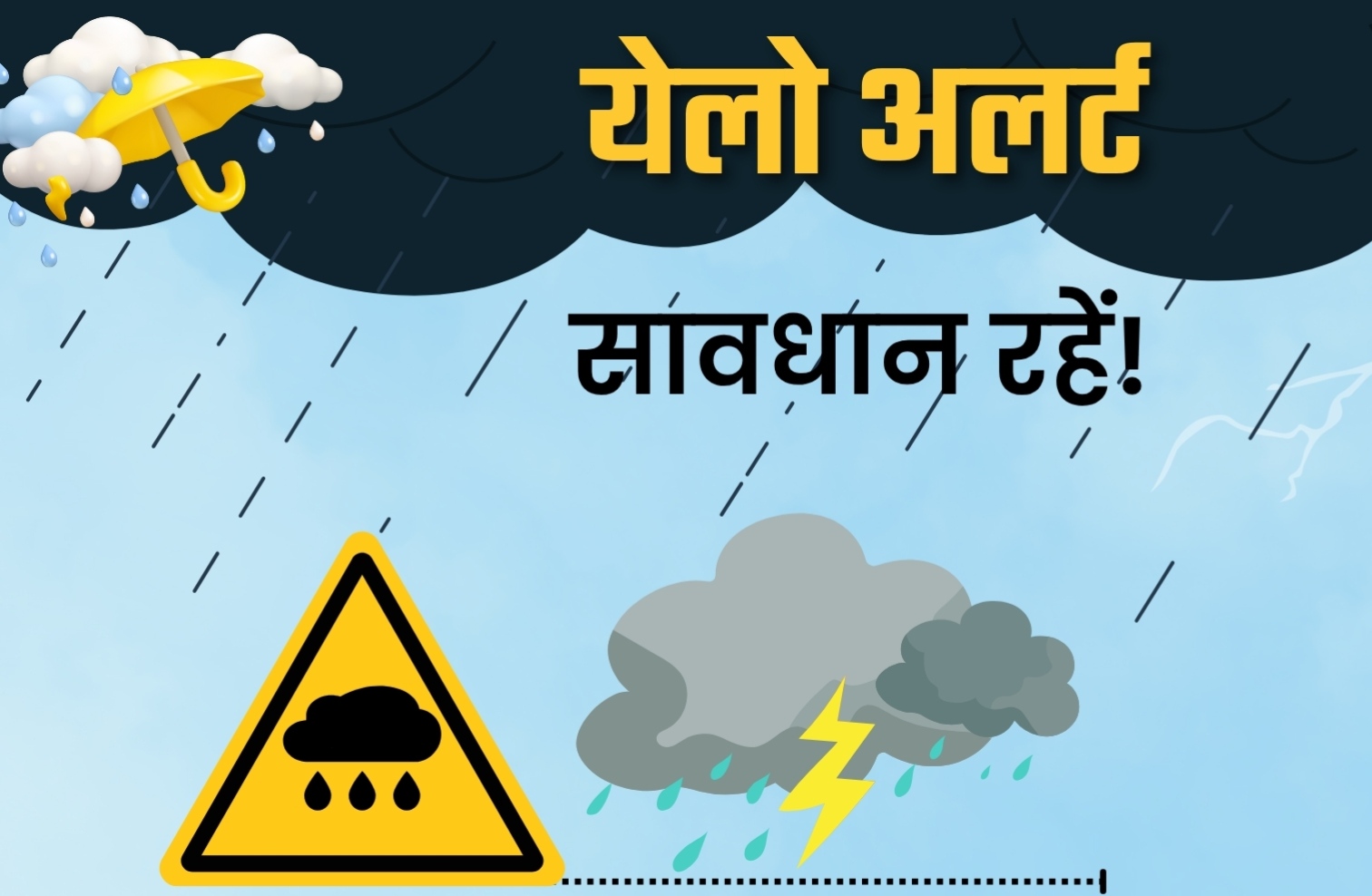 नांदेड जिल्ह्यात चार दिवसांसाठी यलो अलर्ट जारी