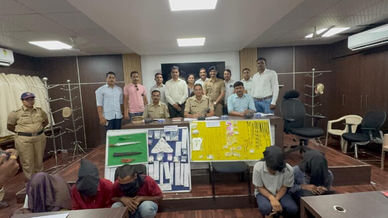 भाग्यनगर गुन्हे शोध पथकाची मोठी कारवाई : 10 घरफोडी गुन्ह्यांचा उलगडा; 78.35 लाखांचा मुद्देमाल जप्त