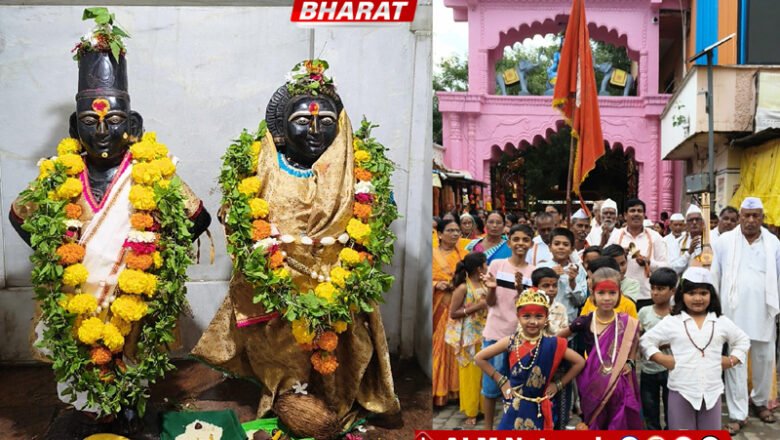 आषाढी एकादशीनिमित्त हिमायतनगरात भक्तिमय वातावरण; नगरप्रदक्षिणा दिंडीत विठूनामाचा गजर