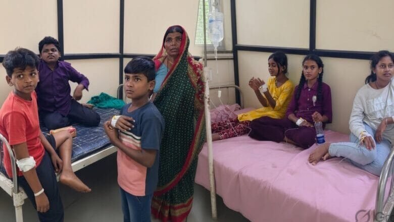 हाणेगाव आश्रमशाळेतील भोजनातून ३२ विद्यार्थ्यांना विषबाधा! जेवणानंतर उलट्यांचा त्रास