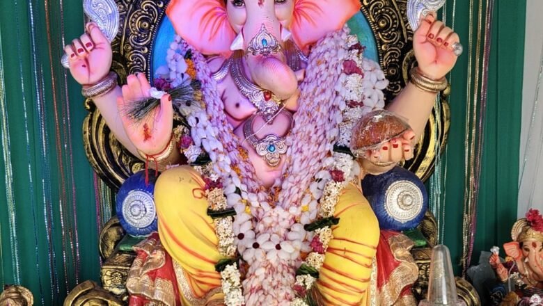 शहापूर येथे भरपावसात गणेश विसर्जन शांततेत!