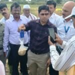 पीक कापणी प्रयोगासह जलतारा प्रकल्पाचे जिल्हाधिकाऱ्यांच्या हस्ते उद्घाटन